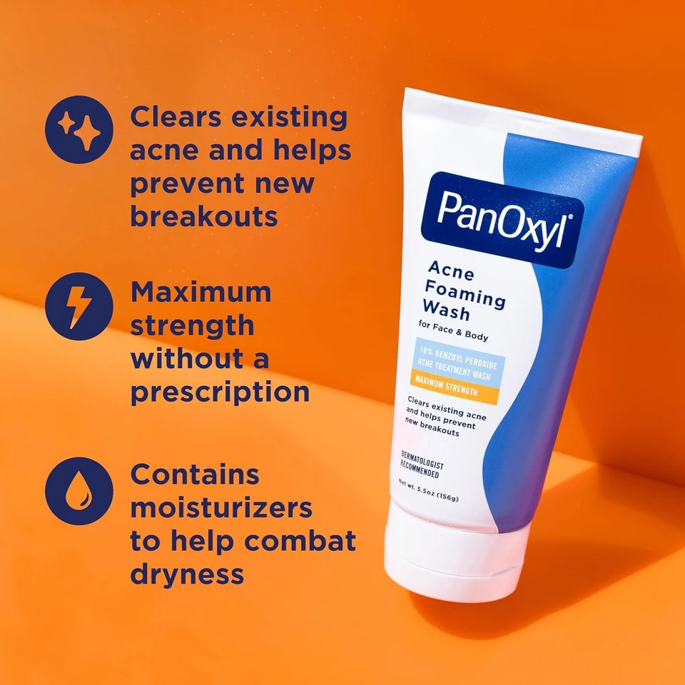 PanOxyl Acne Foaming Wash Benzoyl Peroxide 10% 156g