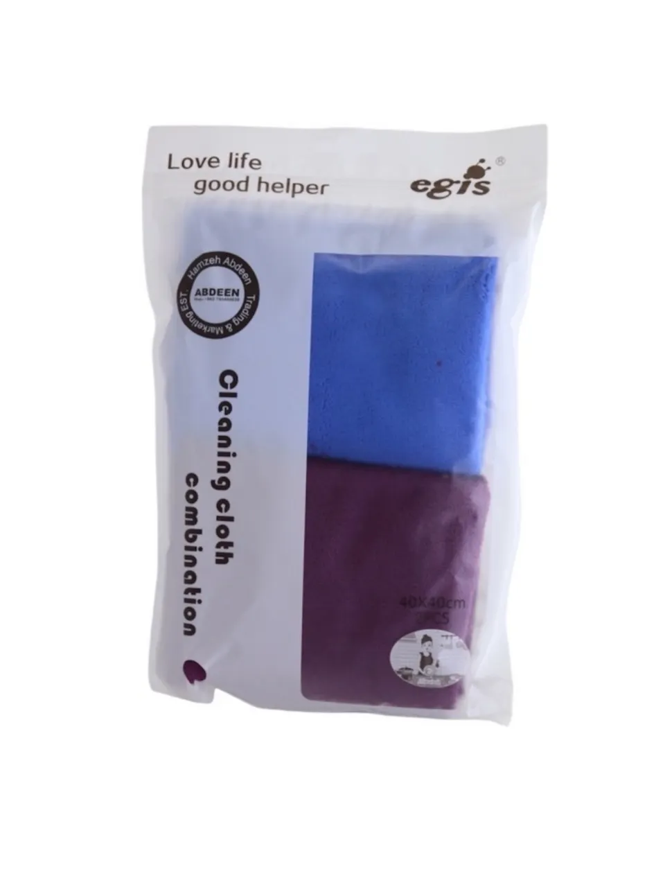 إيجيس قماش تنظيف متعدد الاستخدامات 40 × 40 سم، قطعتان