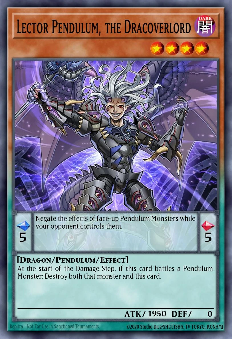 Lector Pendulum, the Dracoverlord - PEVO-EN060 - Super Rare - 1st Edition