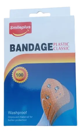 سمايل بلس ضمادة بلاستيكية كلاسيكية ١٠٠ قطعة
