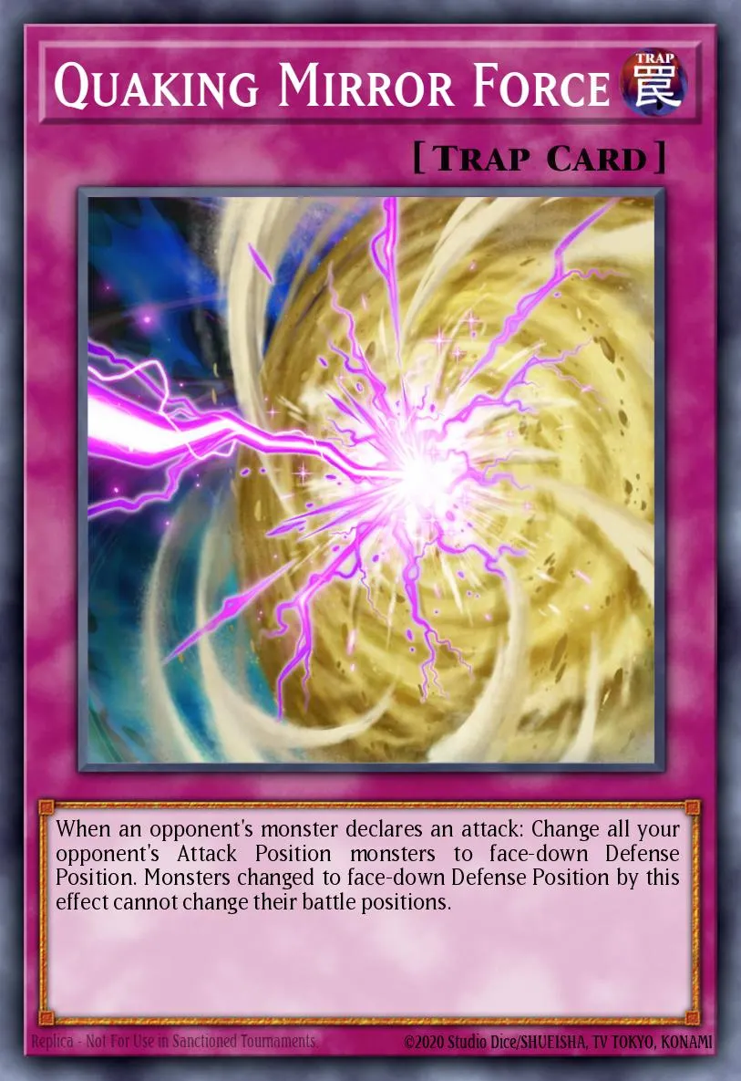 Quaking Mirror Force - SR04-EN036 -Common - 1st Edition
