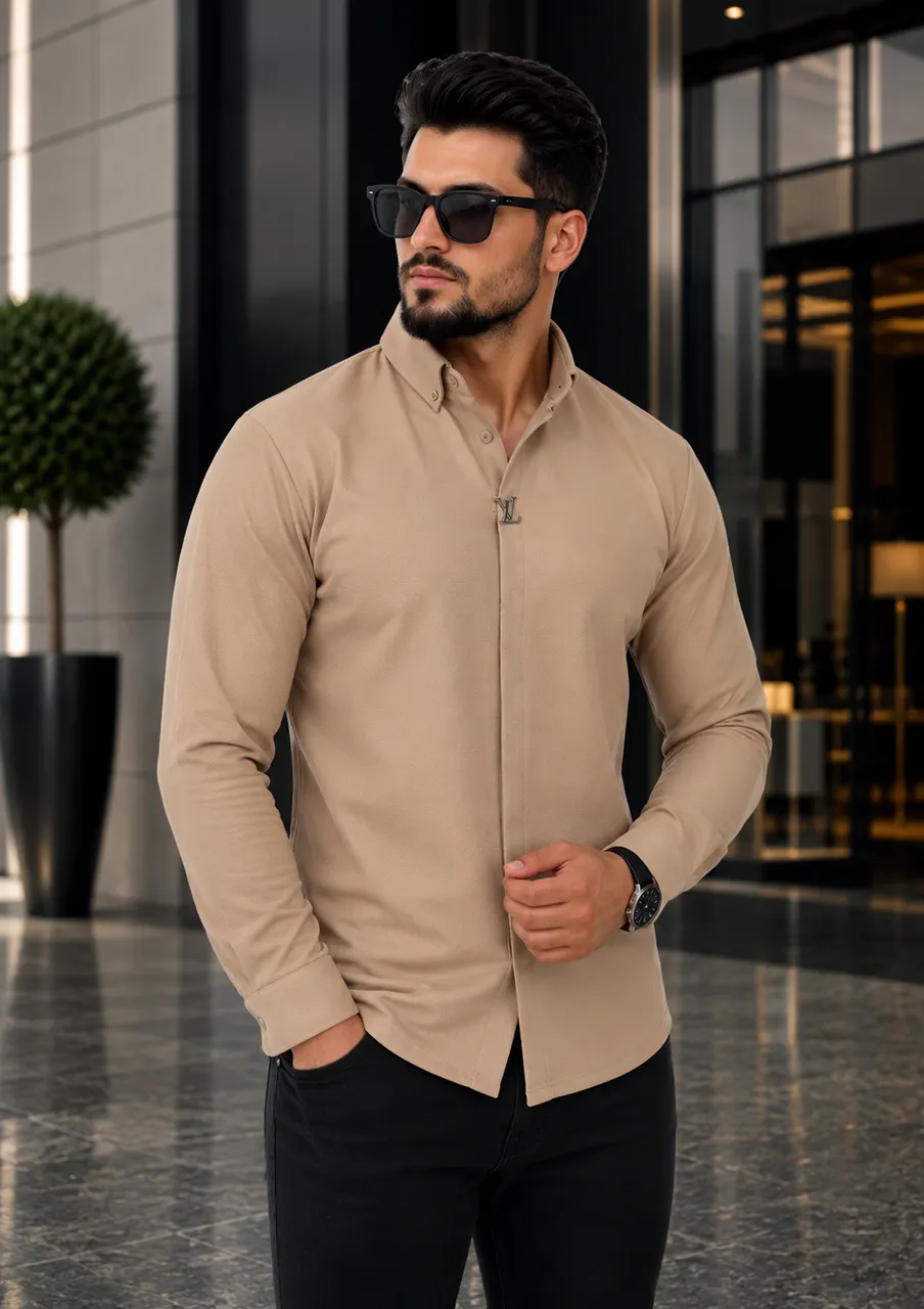 قميص الهيبة بكمام كريب زارا الفخم 🖤💪