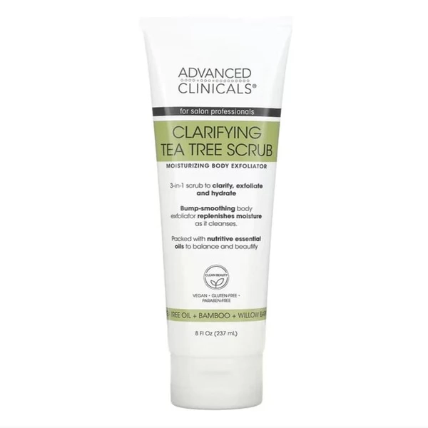 Advanced Clinicals Clarifying Tea Tree Scrub 237ml