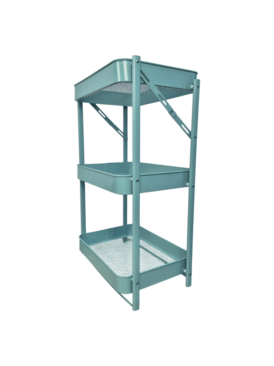 سلة مطبخ متحركة بثلاث طبقات