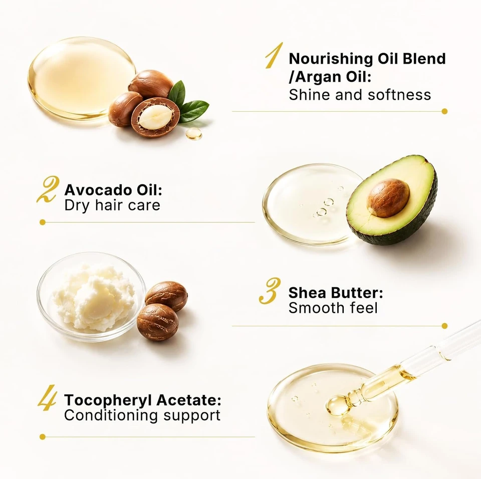 Karseell Hair Oil 50ml | Argan Oil with Botanical Extracts, Coconut Scent