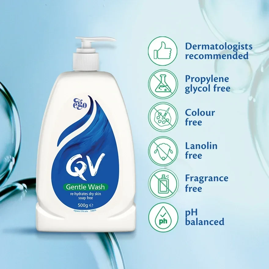 QV Gentle Wash For sensitive Skin 500g