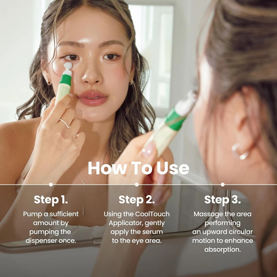 AXIS-Y Vegan Collagen Eye Serum 10ml - K Beauty Triple Hyaluronic Acid & Peptide Collagen Serum for Skin Elasticity, Reduce Fine Lines & Dark Circles - Vegan Korean Skin Care Eye Cream