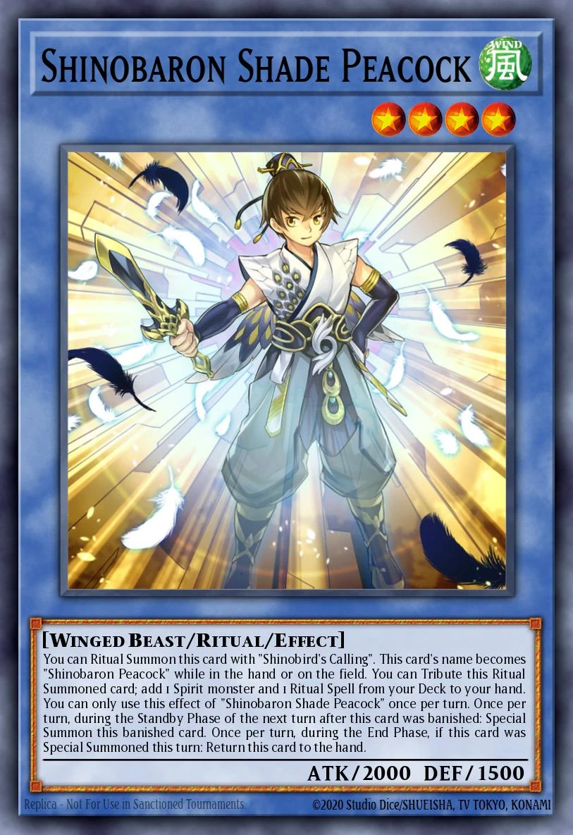 Shinobaron Shade Peacock - AGOV-EN029 - Common - 1st Edition
