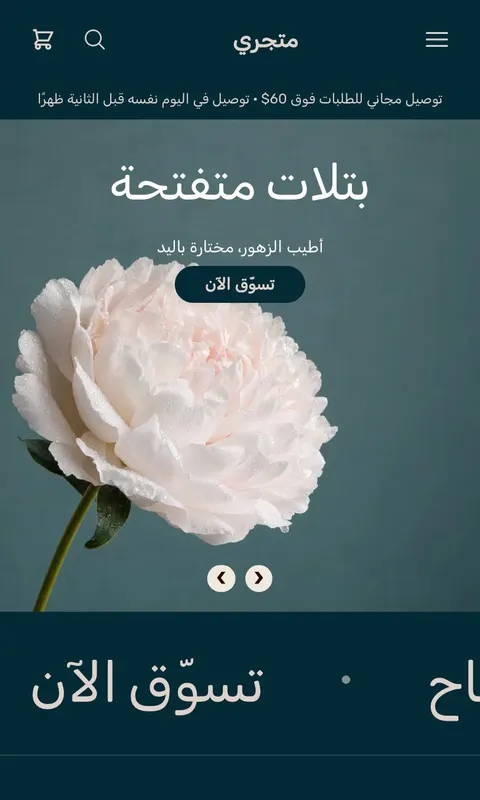 قالب فُلّ - تصميم متجر زهور وهدايا