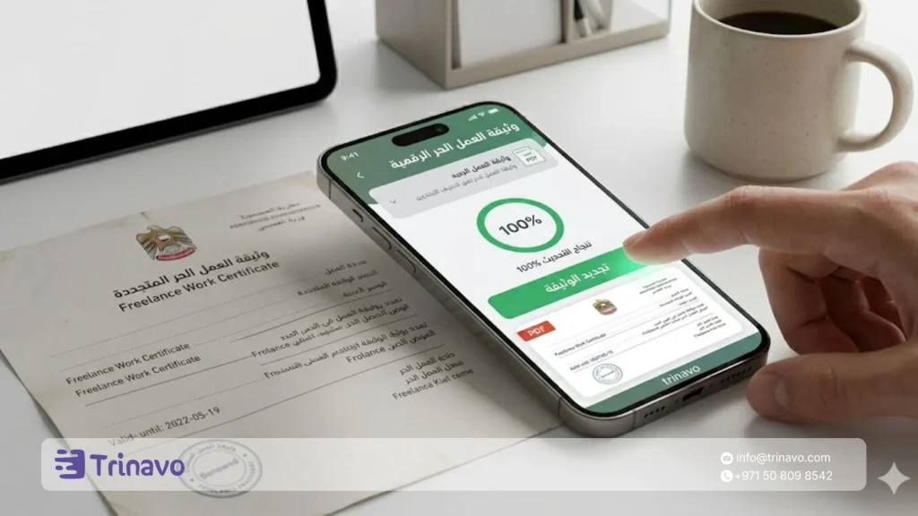 طريقة تجديد وثيقة العمل الحر المنتهية الصلاحية