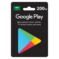 بطاقة غوغل بلاي 200 ريال سعودي
