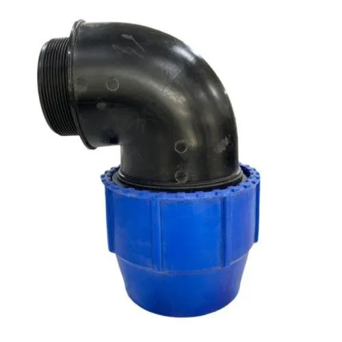 كوع ضغط أزرق بسن ذكر مقاس (50 مم × 1 1/2" إنش)