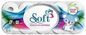 سوفت ورق تواليت طبقتين 10 رول