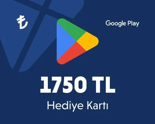بطاقة غوغل بلاي 1750 ليرة تركية 