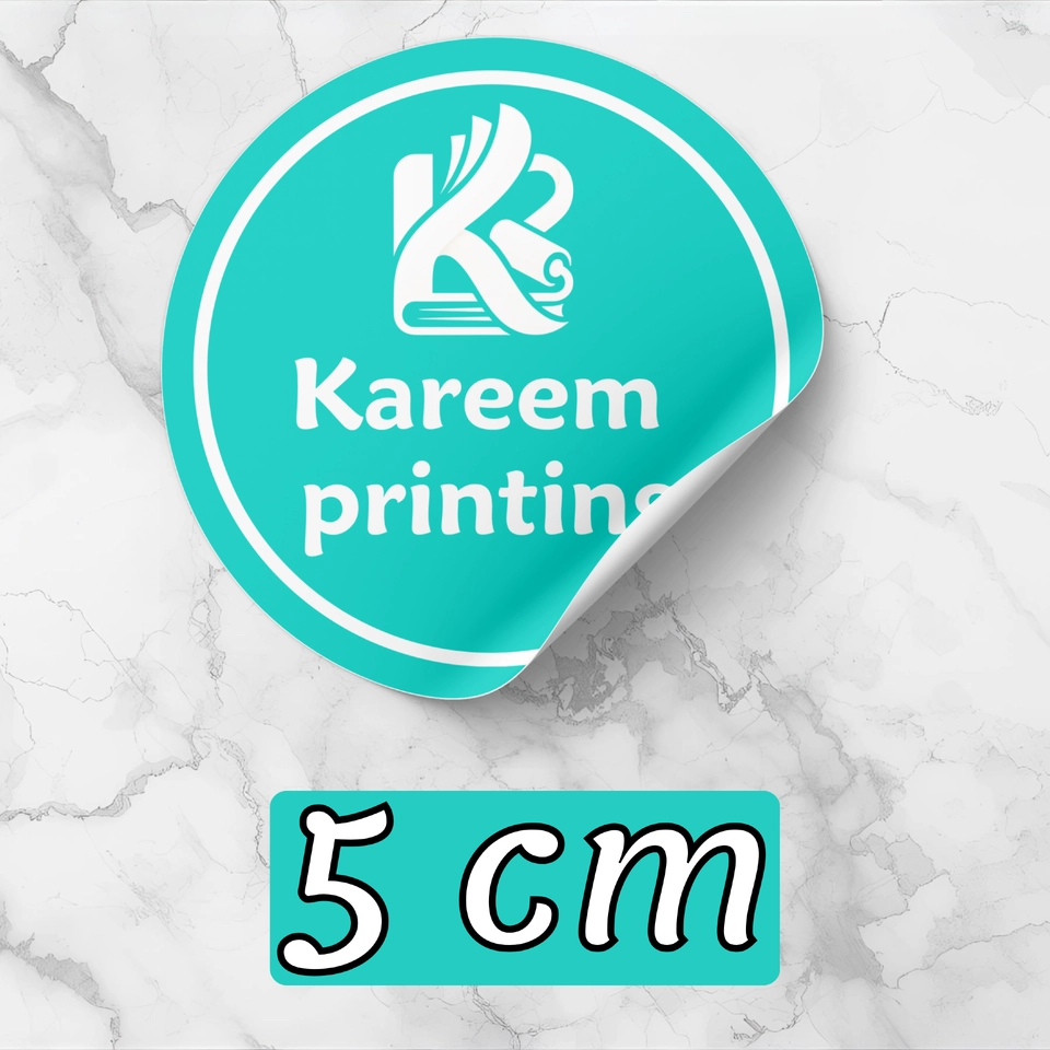 5cm round sticker