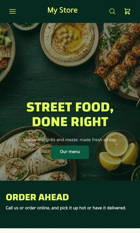 Nakha - Food & Restaurants store template