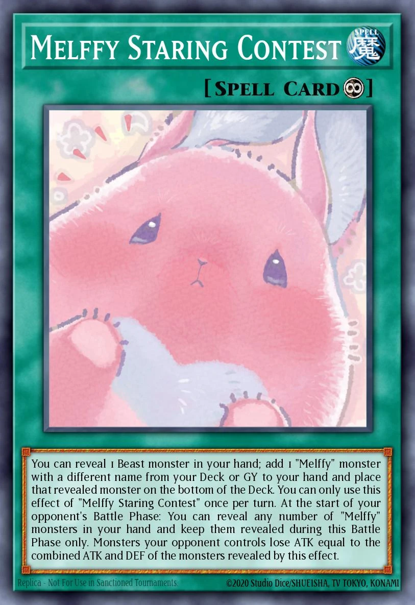 Melffy Staring Contest - POTE-EN063 - Super Rare - 1st Edition