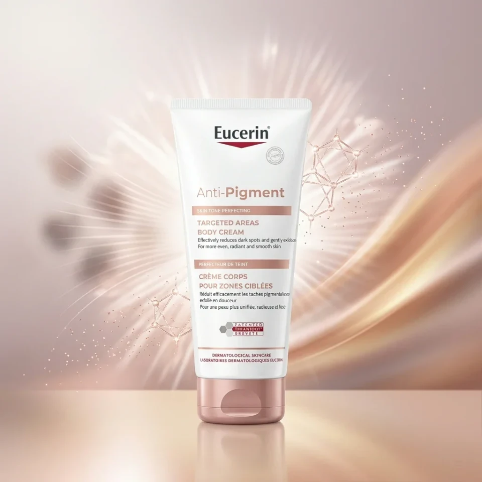 Eucerin Anti-Pigment Body Cream to Perfect Skin Tone, Targeted Areas, Reduce Dark Spots and Soft Skin 200ml | With thiamidol, skin care reduces pigment spots, gently exfoliates, regenerates & smooths the skin