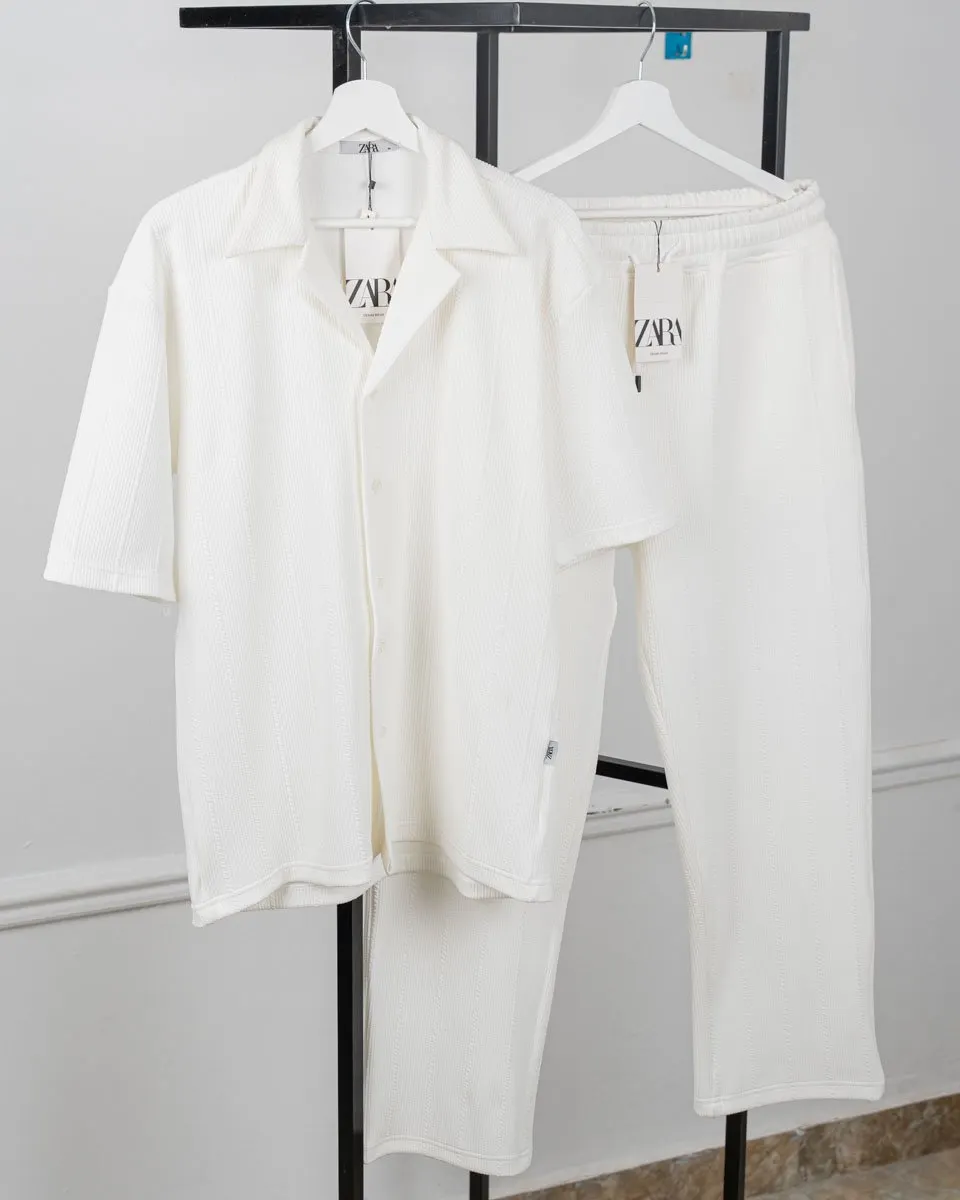 ZARA Jakar suit قميص وبنطلون PRE3