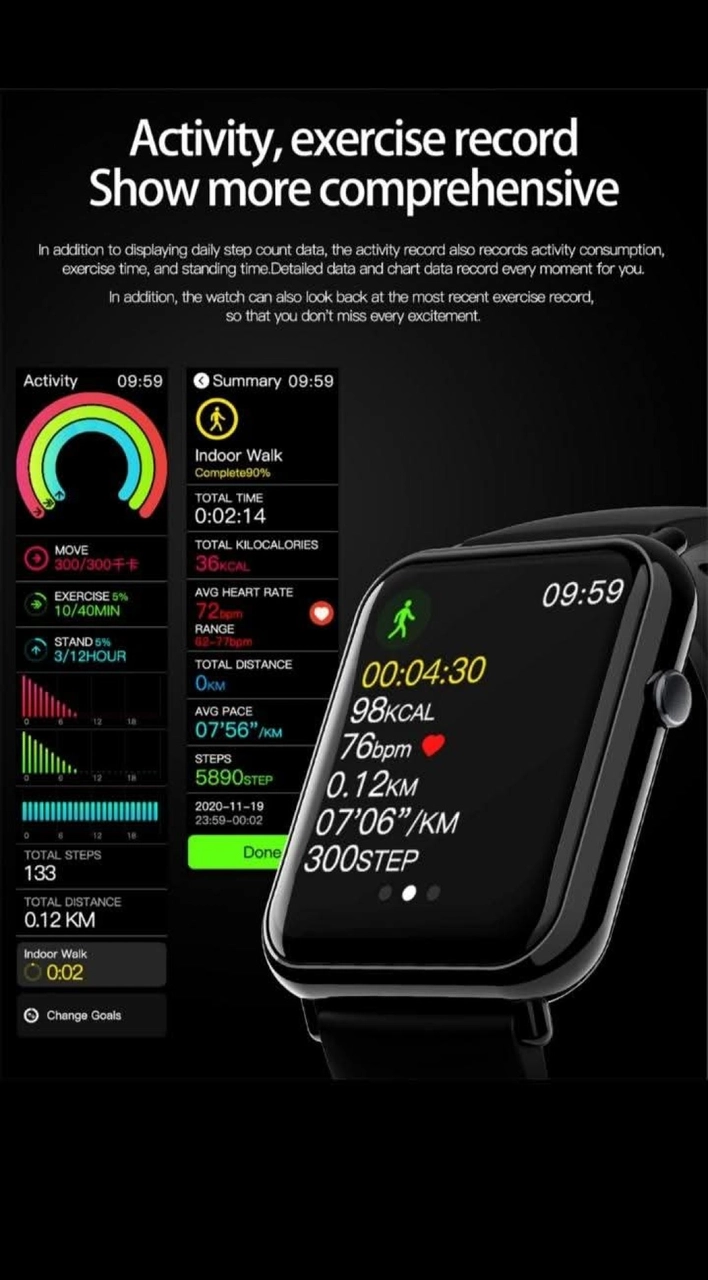 Smart waterproof watch
