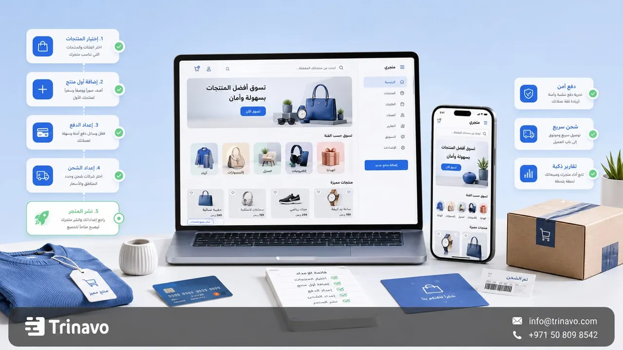 كيف تعمل متجر إلكتروني للمنتجات في 2026؟ دليل المبتدئين خطوة بخطوة