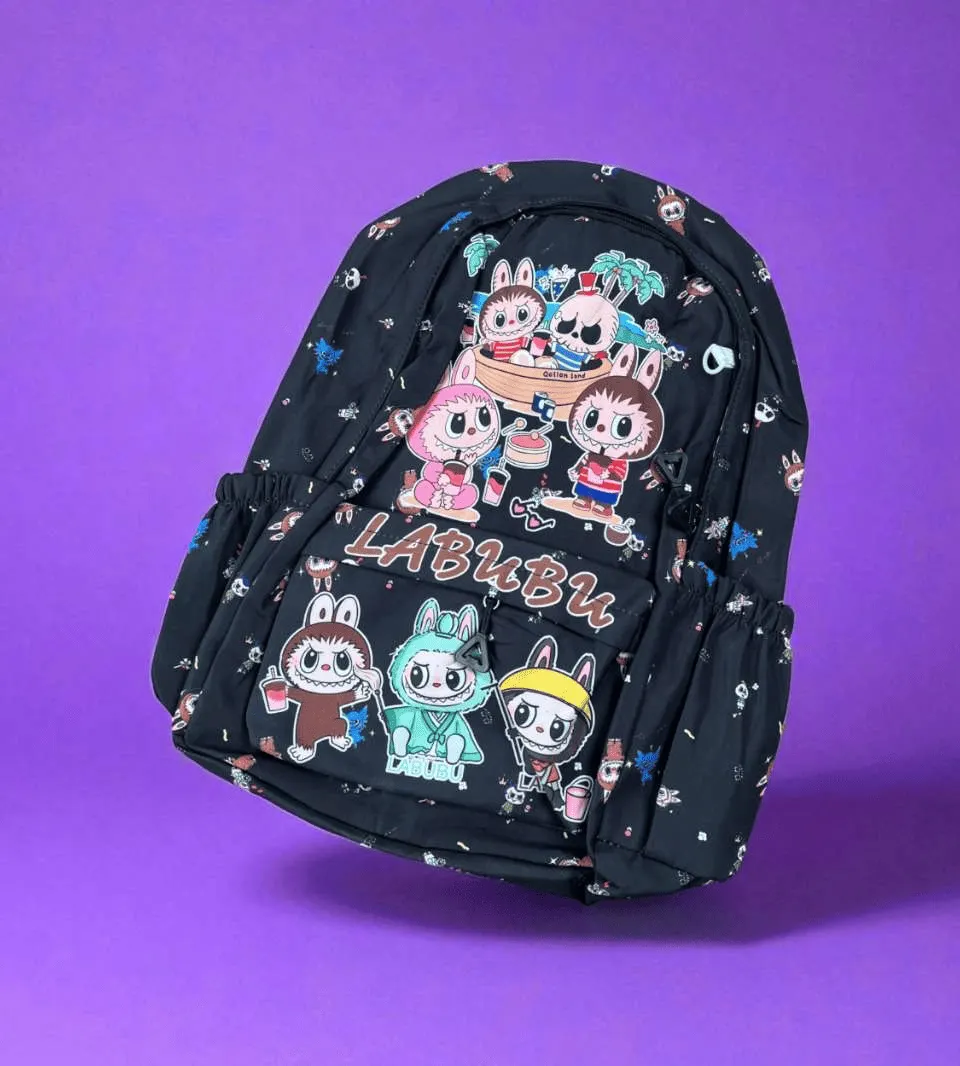 جانتای پشتەوەی LABUBU لەگەڵ جزدانێکی بچووک