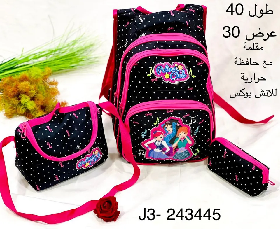 شنطة مدرسية ثلاثية