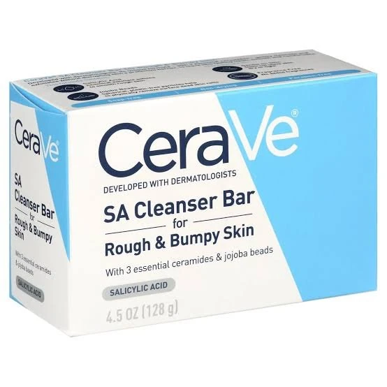 CeraVe SA Cleanser Bar for Rough & Bumpy Skin 128g