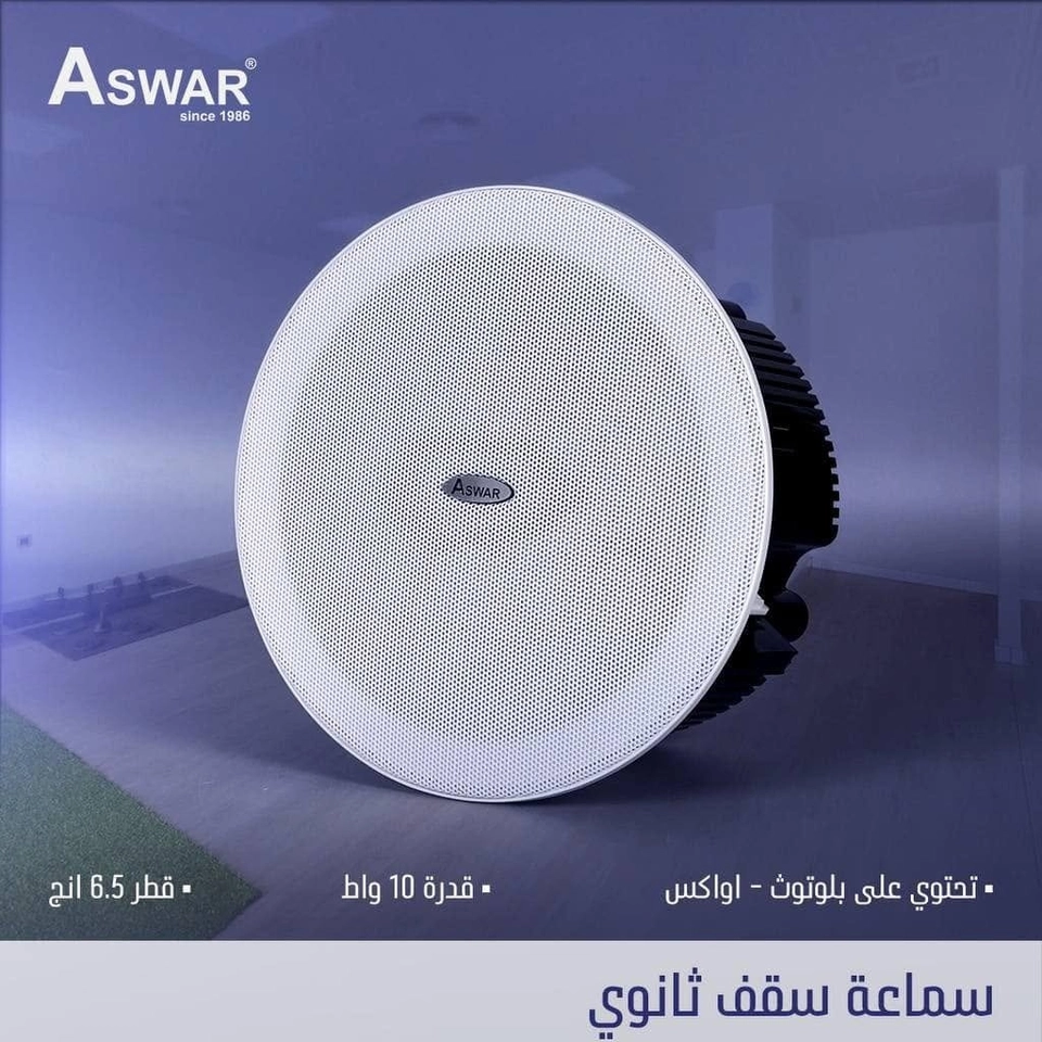 سماعة بلوتوث سقف ثانوي رئيسية 10 واط AS10W3B