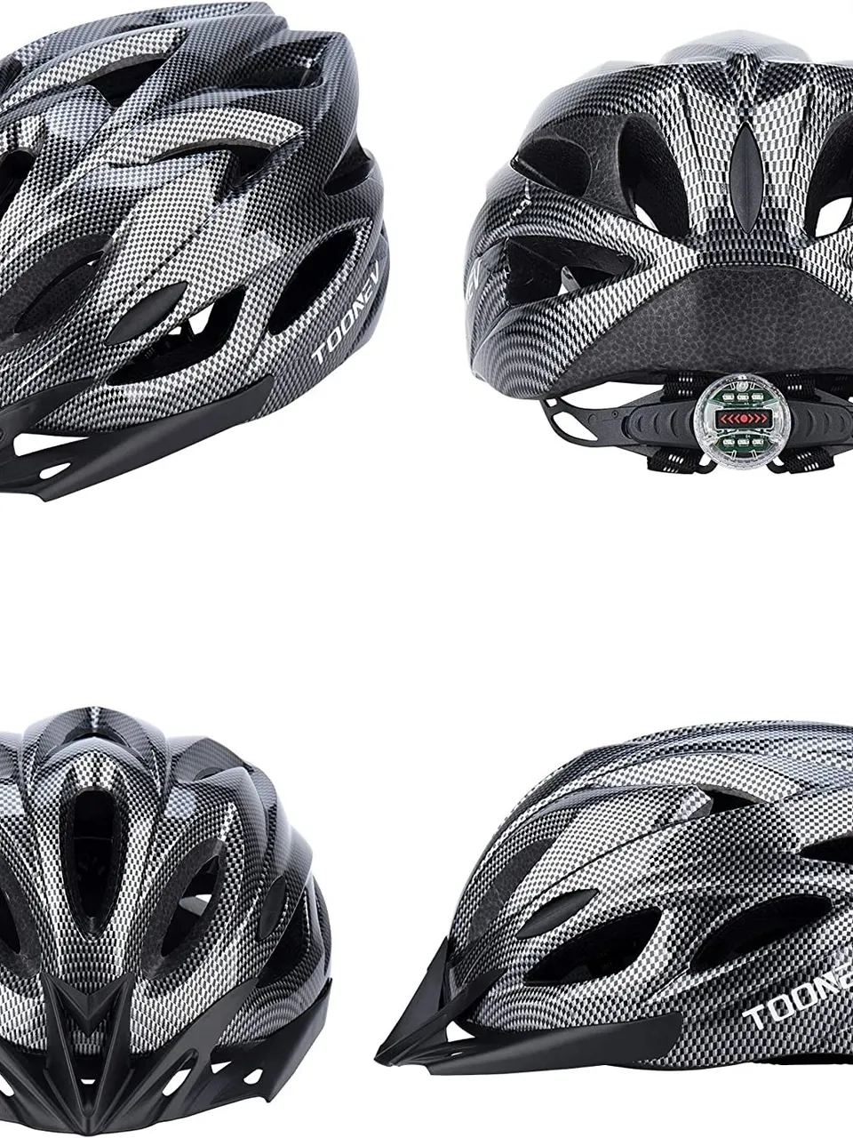 خوذة الدراجة TOONEV للكبار من الرجال والنساء ، تأتي مع ضوء LED  خفيف الوزن قابل للفصل ، مقاس قابل للتعديل من 54 إلى 62 سم