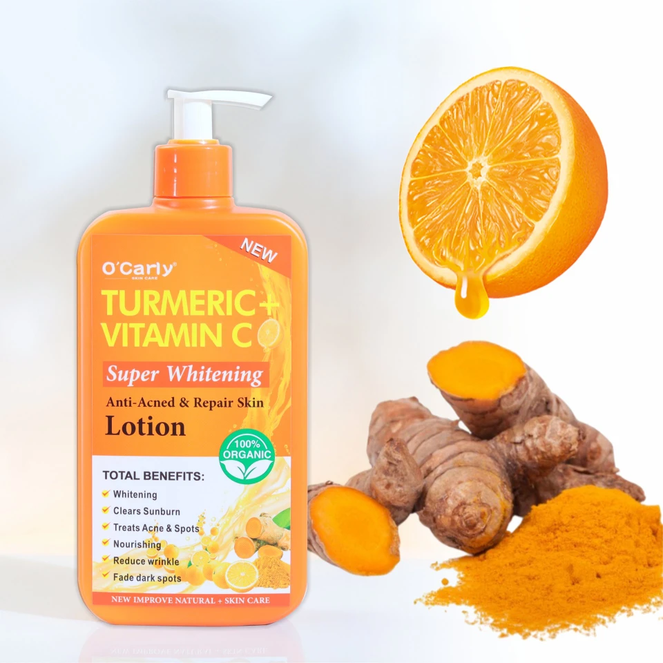 OEM O'Carly Turmeric + Vitamin C Body Lotion for Adults - Skin Whitening Moisturizer for Nourishing