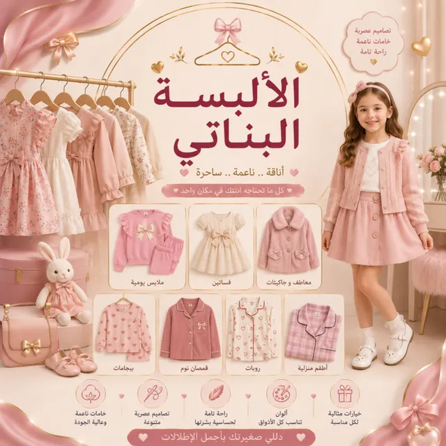 ألبسة بناتي 👧🏻 