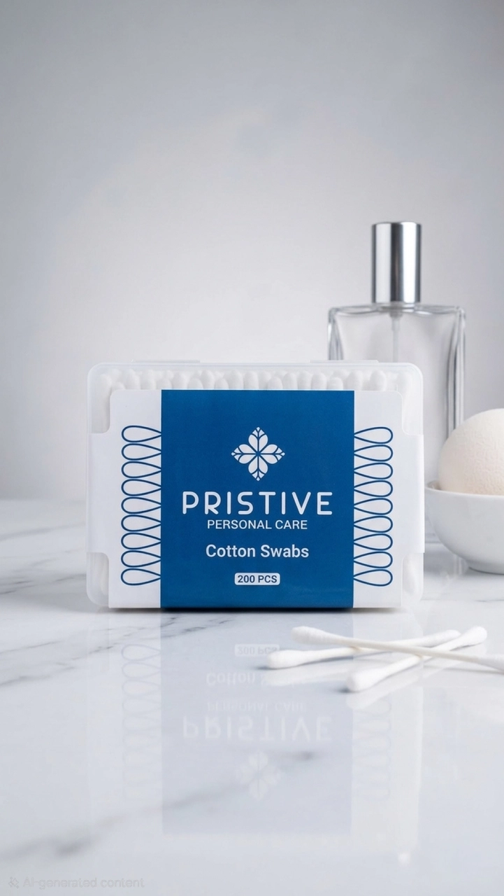 مسحة القطن بريستيف - Pristive Personal Care Cotton Swabs