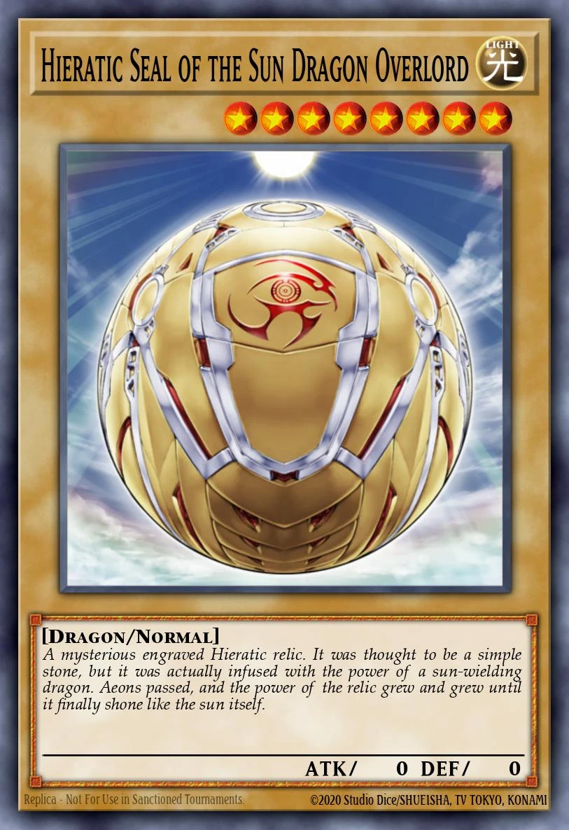 Hieratic Seal of the Sun Dragon Overlord - GAOV-EN002 - Common - 1st Edition