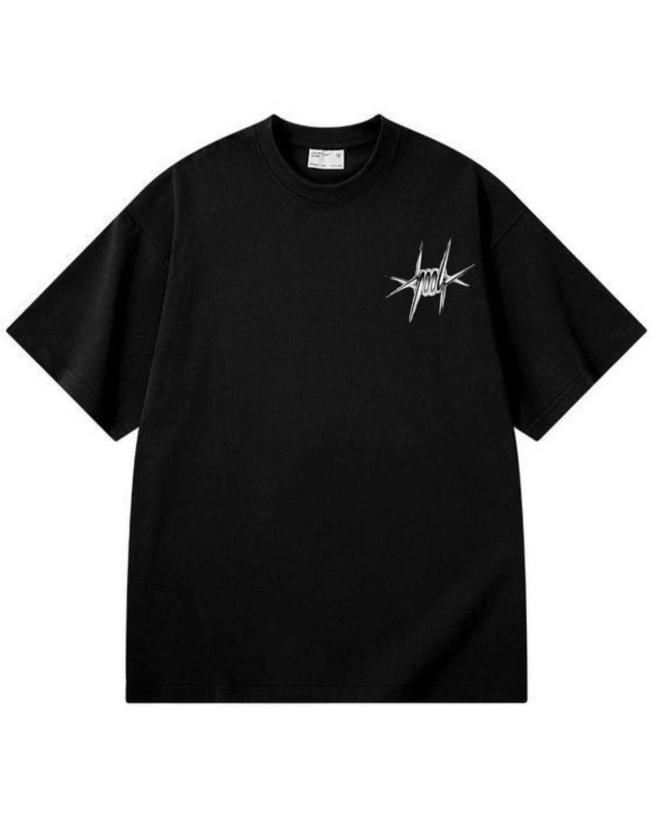Hand shocked black oversized fit