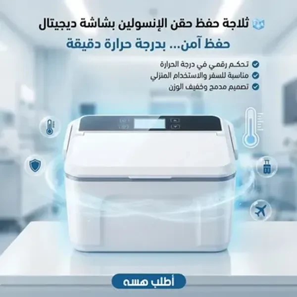 ثلاجة حفظ حقن الانسولين بشاشة ديجيتال