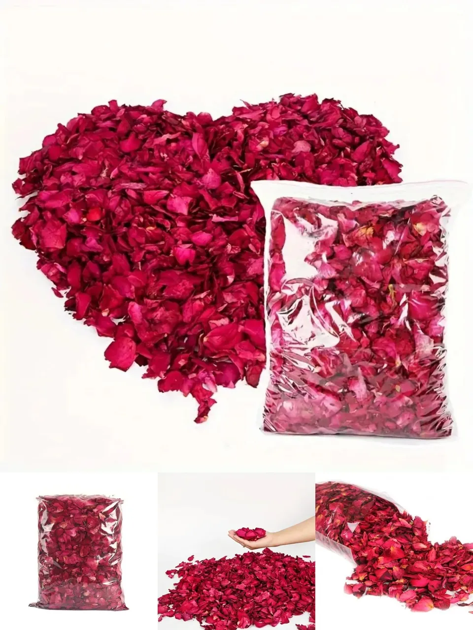 حشوة صناديق الهدايا 1 كجم من بتلات الورد المجففة