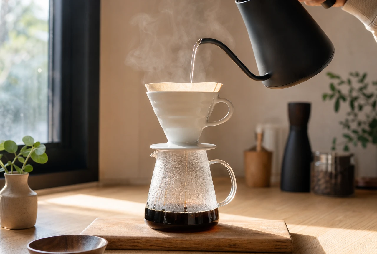 كيف تحضّر قهوة V60 مثالية في البيت