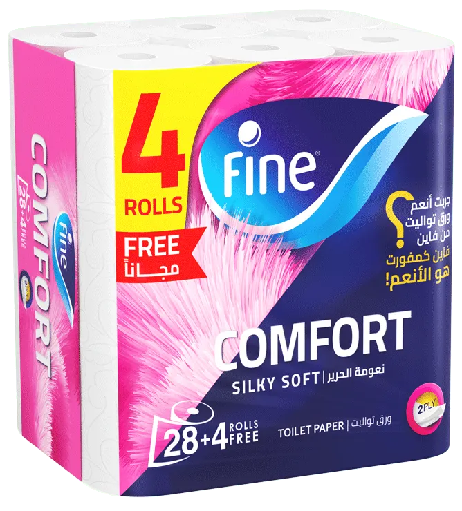 فاين ورق تواليت كومفورت 28 + 4 رول 