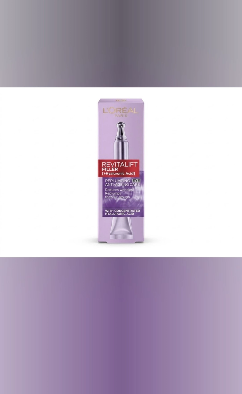 كريم عين ريفيتاليفت فيلر بحمض الهيالورونيك من لوريالL’Oréal Revitalift Filler Hyaluronic Acid Eye Cream – L’Oréal