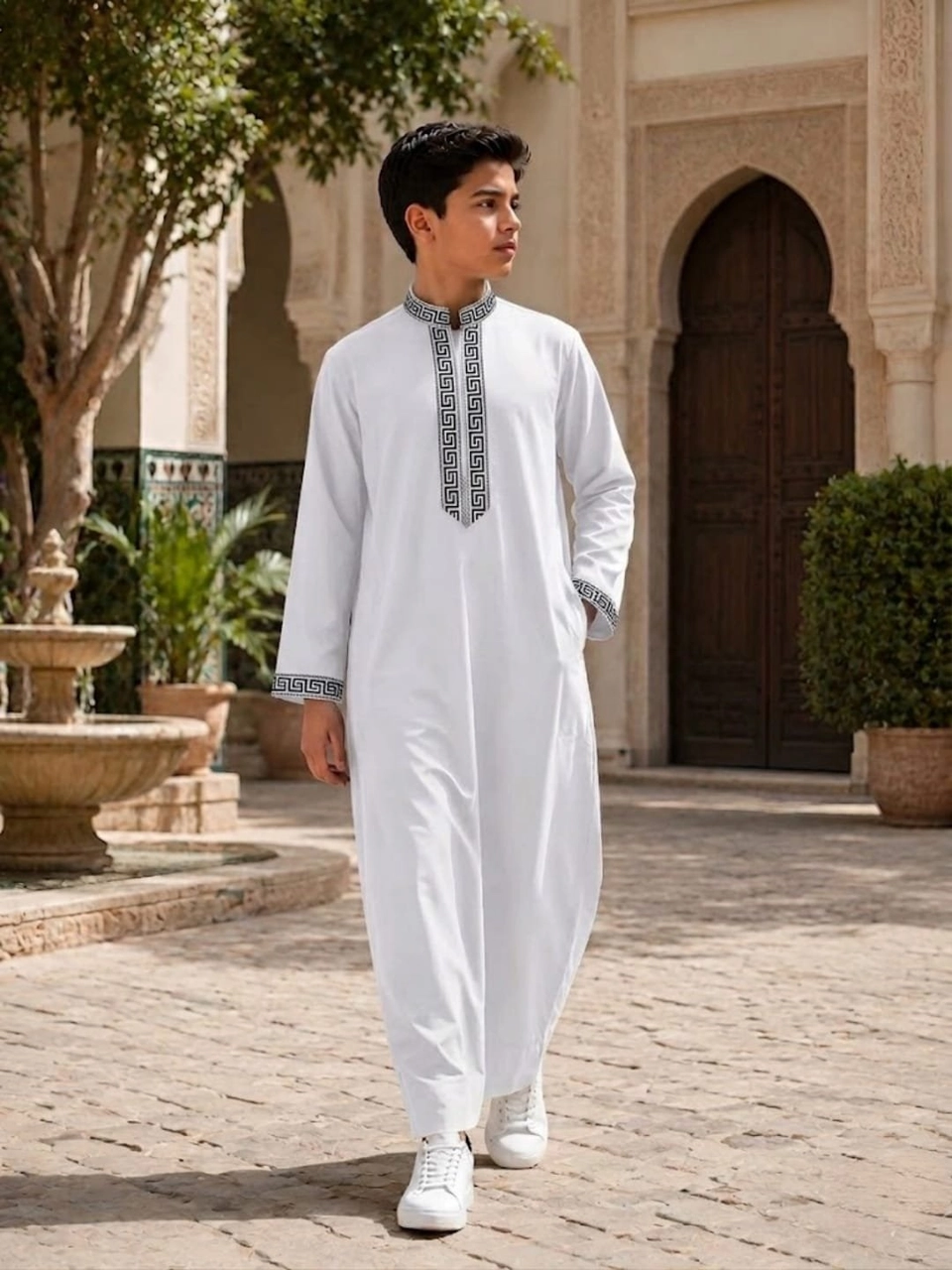 عبايه تركي محير ياقه