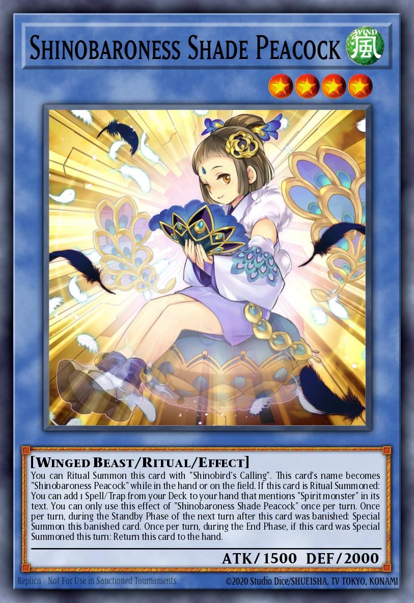 Shinobaroness Shade Peacock - AGOV-EN028 - Common - 1st Edition