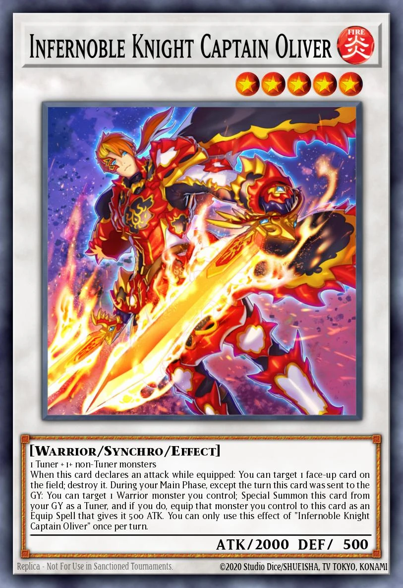 Infernoble Knight Captain Oliver - PHRA-EN038 - Super Rare - 1st Edition