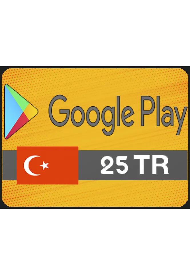  بطاقة غوغل بلاي 25 ليرة تركية