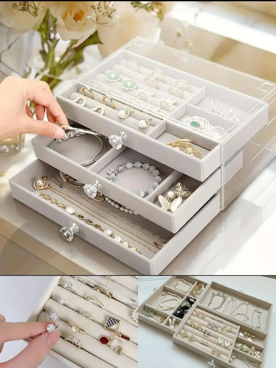 صندوق مجوهرات أكريليك