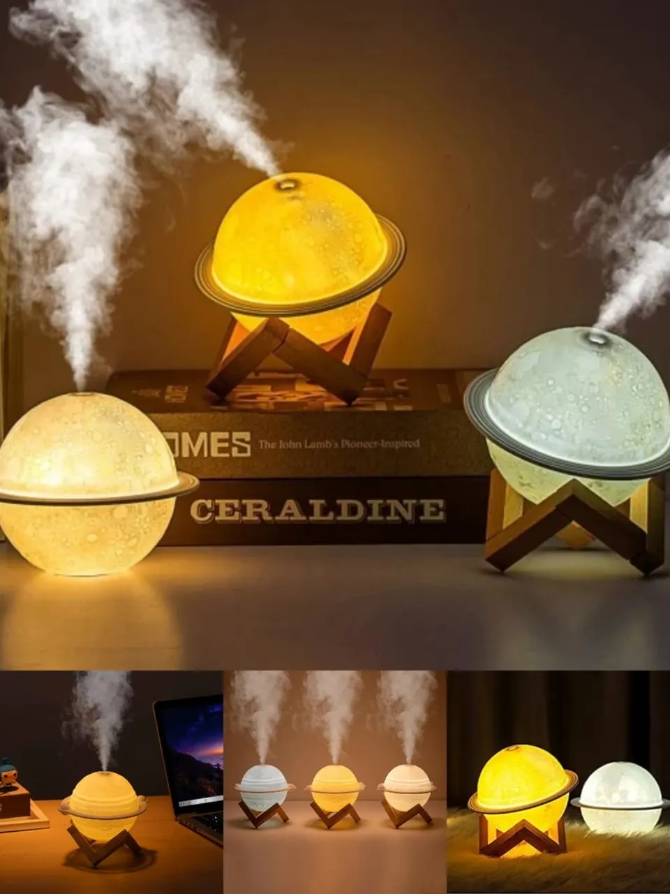 مصباح شكل كوكب وقمر