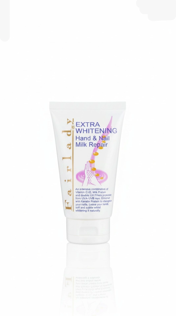 كريم تفتيح لليدين والأظافرFairlady Extra Whitening Hand & Nail Milk Repair