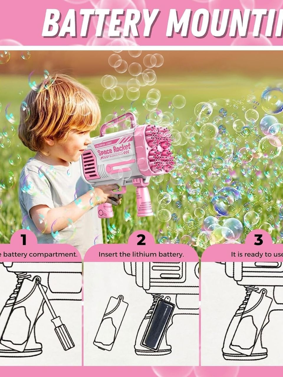 مسدس رشاش فقاعات 64 فتحة