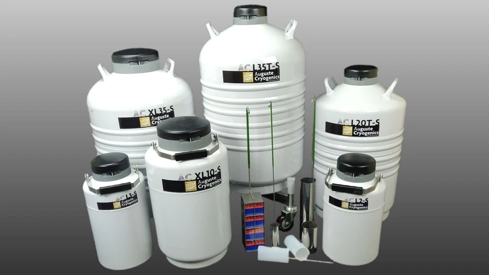 حاويات التلقيح الاصطناعي Auguste Cryogenics سعة 35 لتر ( خزان - ترمس - تنك ) - ألماني