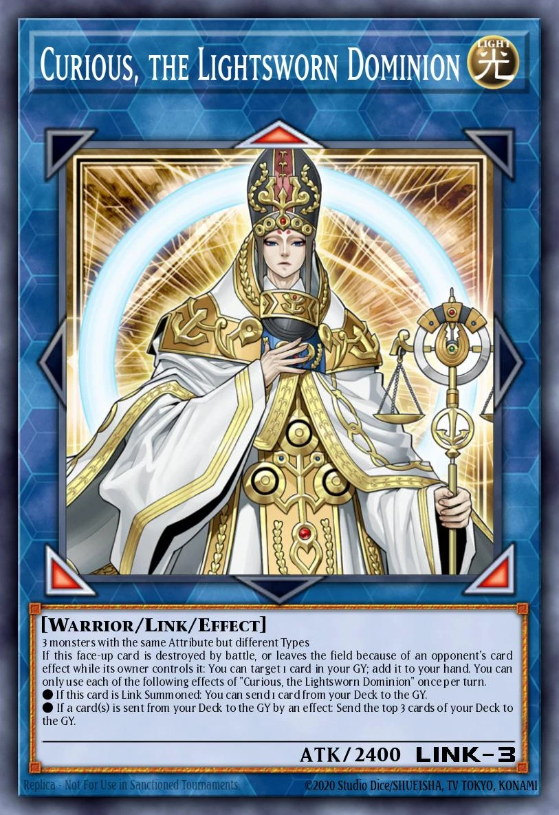 Curious, the Lightsworn Dominion - EXFO-EN091 - Super Rare - 1st Edition